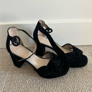 Block Heel, Black Suede Block Heel, Pelle Moda In-Box Size 7.5